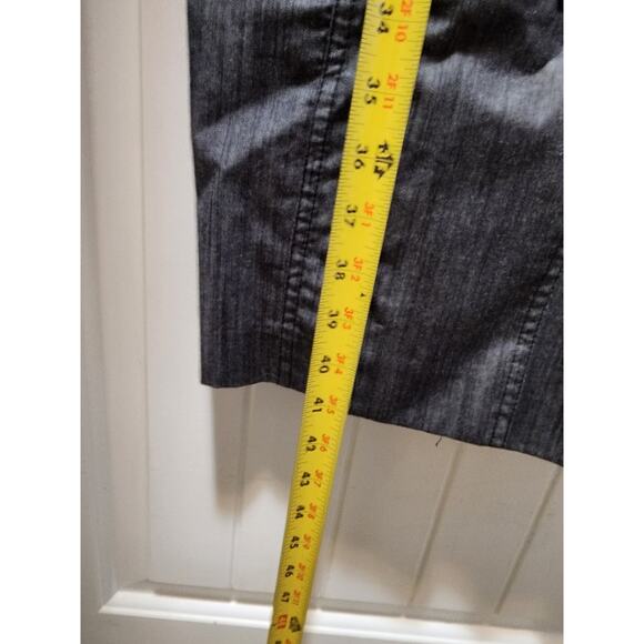 Calvin Klein Dark Gray Short Sleeve Button Down Denim Sheath Dress Career Sz. 10 - Picture 8 of 9